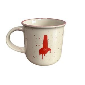 Maker's Mark Bourbon Whiskey Mug Cup Limited Edition Red Speckled